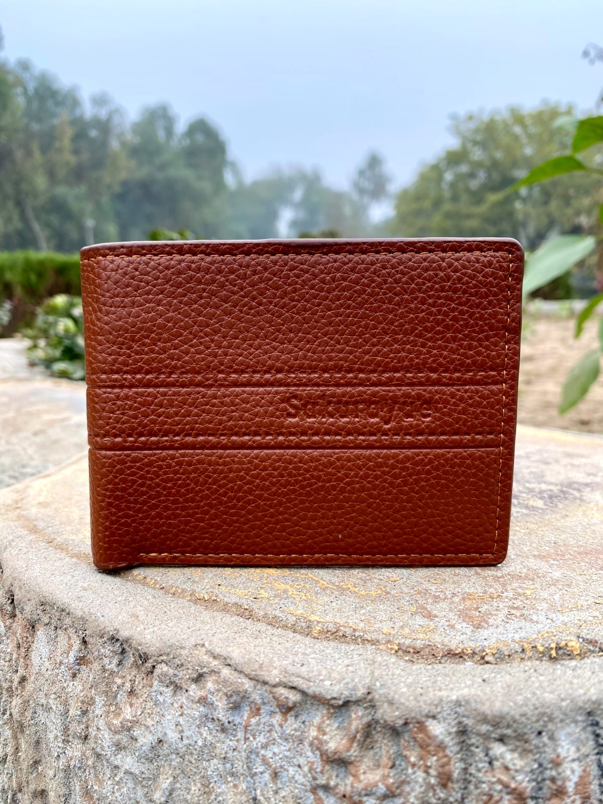 Sakuragee Brown Leather Wallet